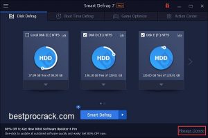 IObit Smart Defrag Crack + Key Latest Free Download