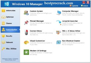 Windows 10 Manager Crack With Keygen Free Download